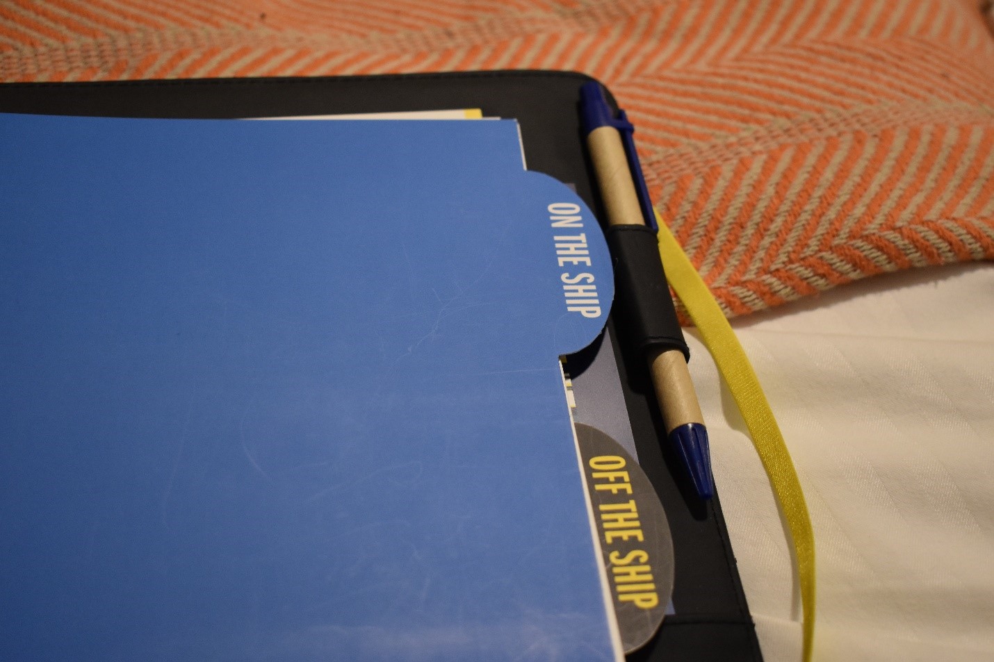 Even the pens onboard are largely made of cardboard instead of 100% plastic.